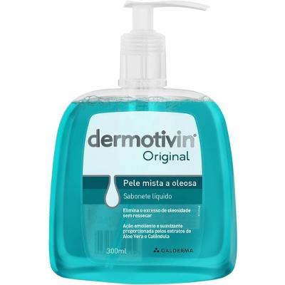 Sabonete Líquido Dermotivin Original Pele Mista A Oleosa 300ml