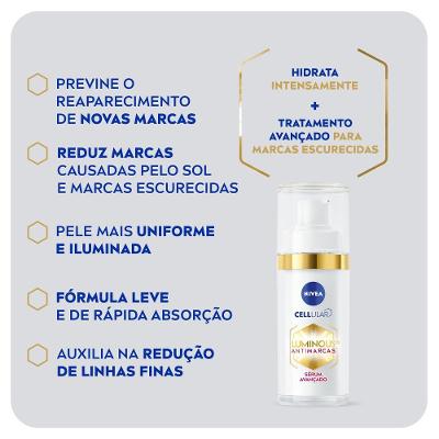 Sérum Facial Nivea Cellular Luminous 630 Antimarcas 30ml