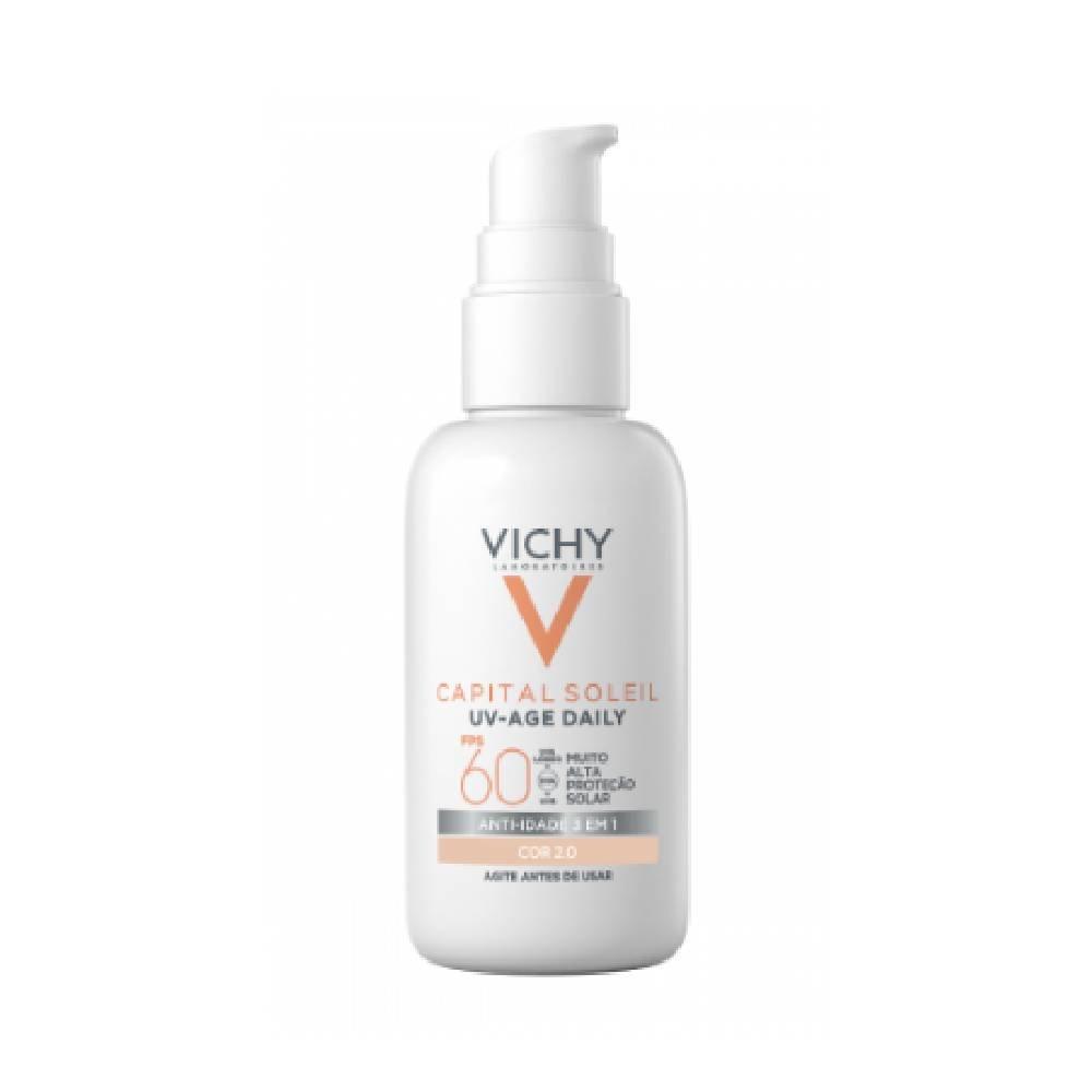 Protetor Solar Vichy Capital Soleil Uv Age Daily Cor 2.0 Fps60 40g - 1