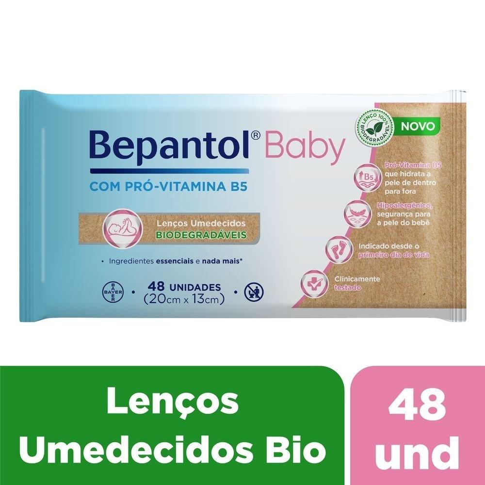 Lenços Umedecidos Bepantol Baby Biodegradável Com Pró-vitamina B5 Hipoalergênico 48 Unidades - 3
