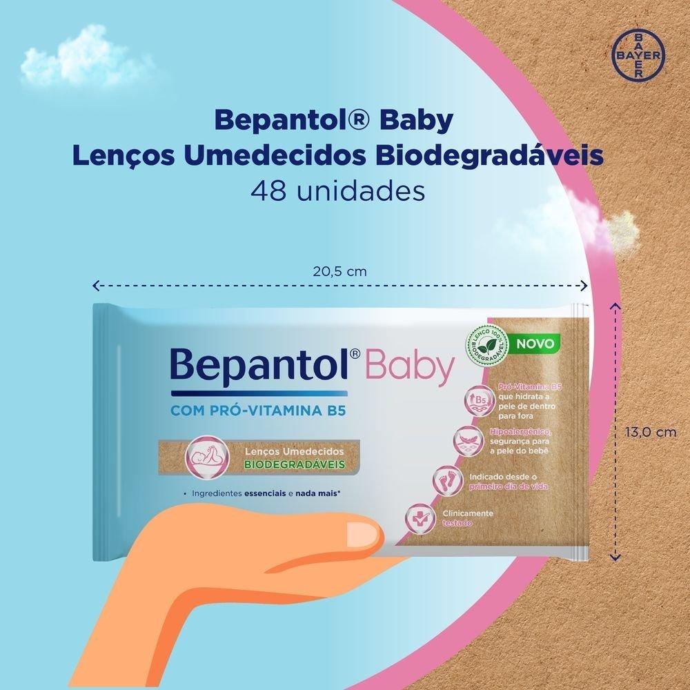 Lenços Umedecidos Bepantol Baby Biodegradável Com Pró-vitamina B5 Hipoalergênico 48 Unidades - 6