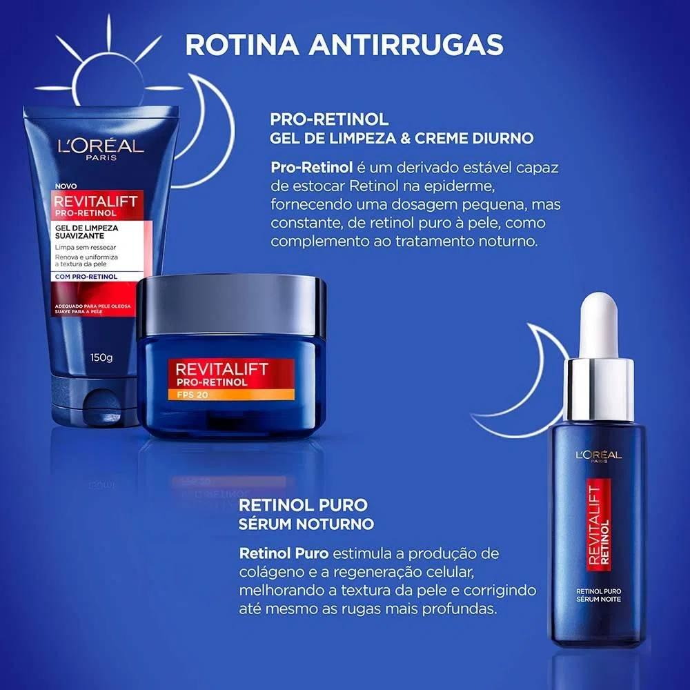 Gel De Limpeza Facial Suavizante Loreal Paris Revitalift Retinol 150g - 3
