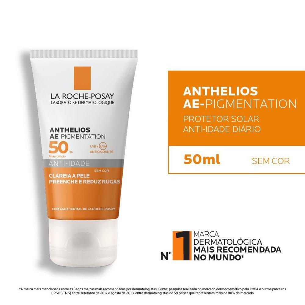 Protetor Solar Facial La Roche-posay Anthelios Ae-pigmentation Anti Idade Sem Cor Fps50 40g - 5