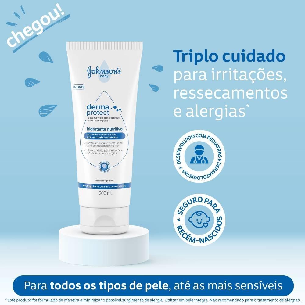 Hidratante Nutritivo Derma Protect Johnsons Baby 200ml - 2