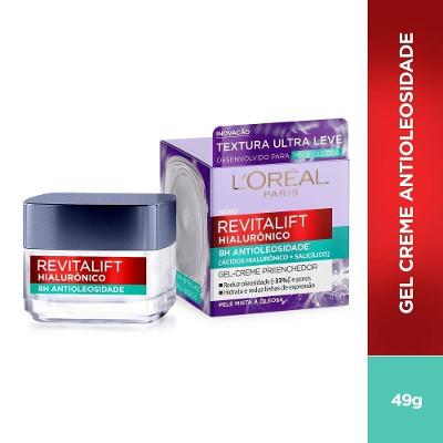 Gel Creme Hidratante Antioleosidade L’oréal Paris Revitalift Hialurônico 49g