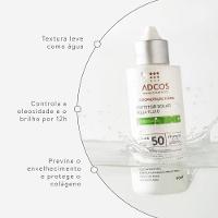 Protetor Solar Facial Adcos Aqua Fluid Antioleosidade Fps 50 Peach 40ml - 1