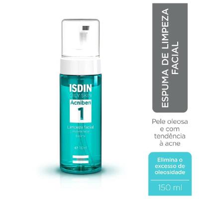 Espuma De Limpeza Facial Isdin Acniben Antioleosidade 150ml