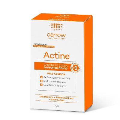 Sabonete Em Barra Actine Pele Acneica 70g