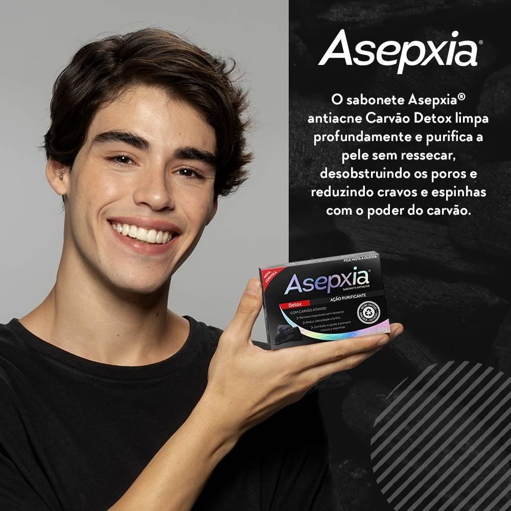 Sabonete Barra Asepxia Detox Ação Purificante Com Carvão Ativado Pele Mista E Oleosa 80g - 4
