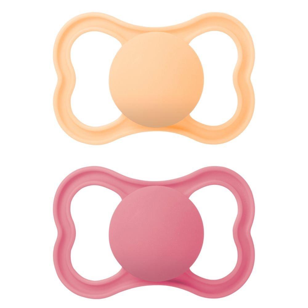 Chupeta Mam Supreme Rosa 16 Meses + Com 2 Unidades - 1