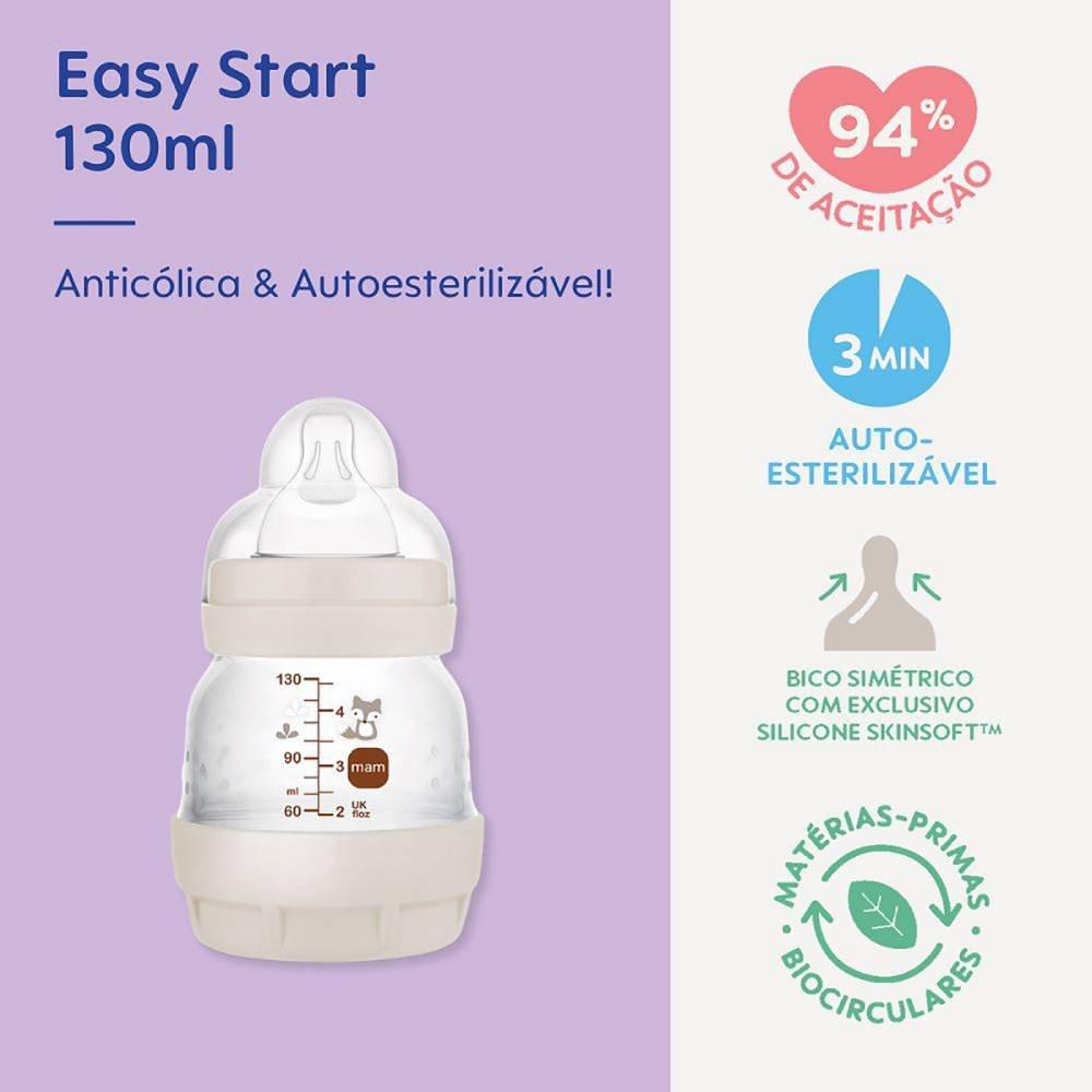 Mamadeira Mam Easy Start Neutra 130ml - 3