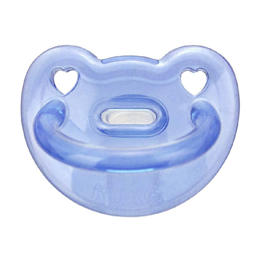 Chupeta Kuka Silicone Azul 0 A 6 Meses Com 1 Unidade - 1