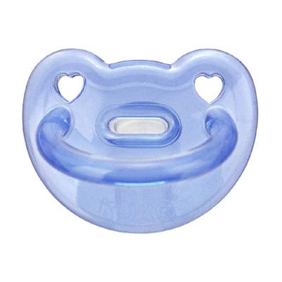 Chupeta Kuka Silicone Azul 0 A 6 Meses Com 1 Unidade