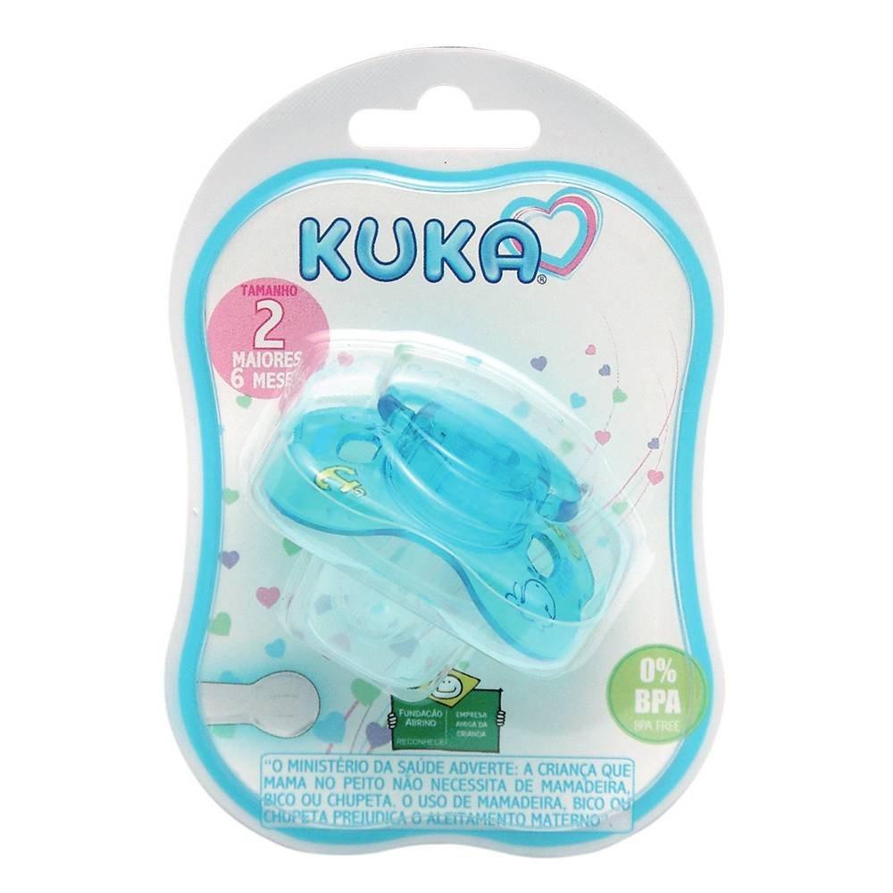 Chupeta Kuka Azul 6 Meses + Com 1 Unidade - 2