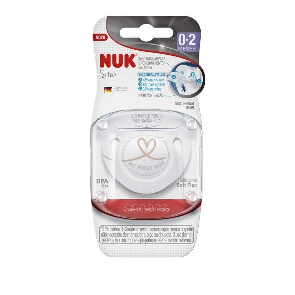 Chupeta Nuk Star Neutra 0 A 2 Meses Com 1 Unidade - 2