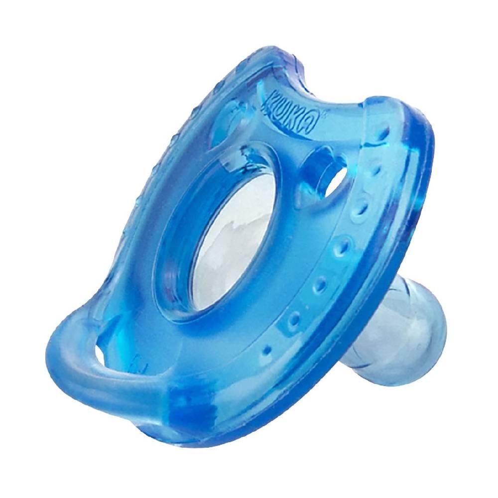 Chupeta Kuka Silicone Azul 6 Meses + Com 1 Unidade - 2