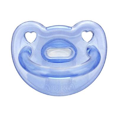 Chupeta Kuka Silicone Azul 6 Meses + Com 1 Unidade