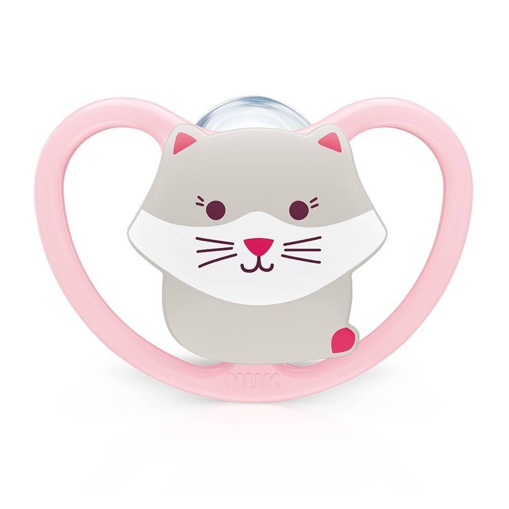 Chupeta Nuk Space Rosa 6 Meses + Com 1 Unidade - 2
