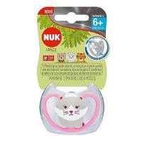 Chupeta Nuk Space Rosa 6 Meses + Com 1 Unidade - 1