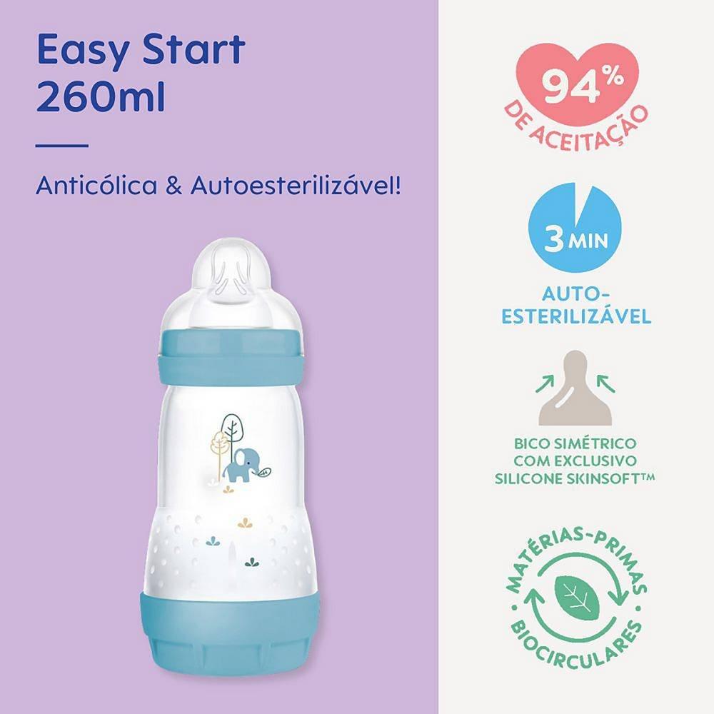 Mamadeira Mam Easy Start Azul 260ml - 3