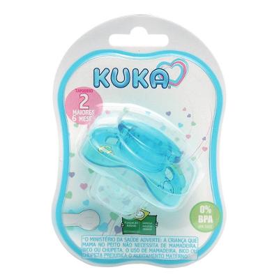 Chupeta Kuka Azul 6 Meses + Com 1 Unidade