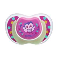 Chupeta Kuka Lumina Rosa 6 Meses + Com 1 Unidade - 1