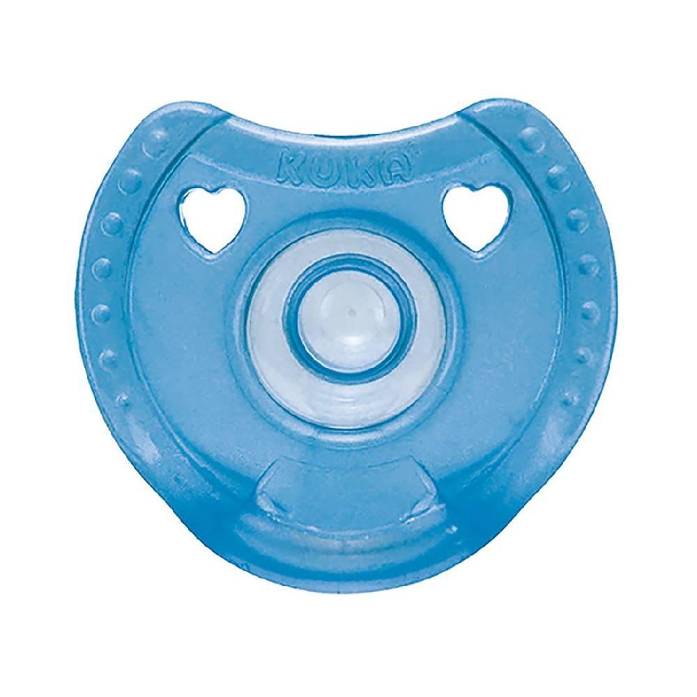Chupeta Kuka Silicone Azul 6 Meses + Com 1 Unidade - 1