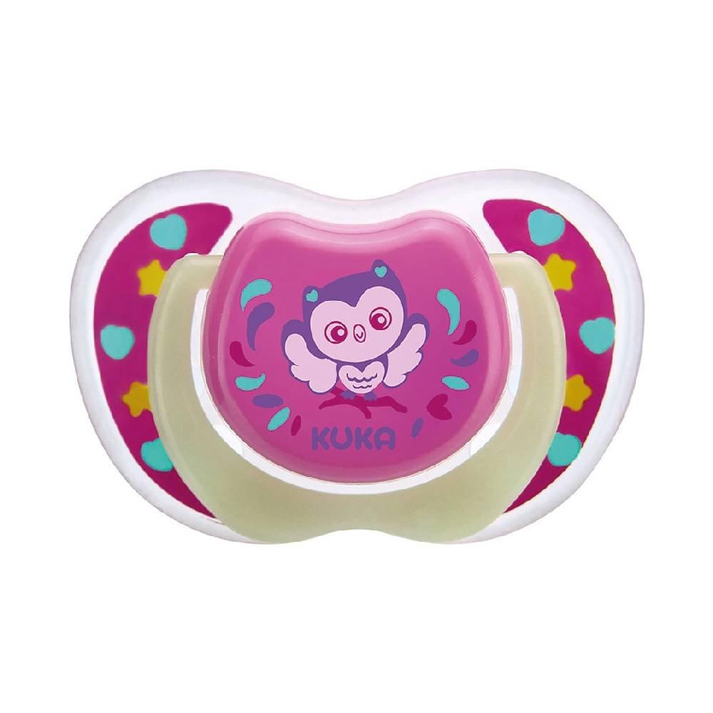 Chupeta Kuka Lumina Rosa 0 A 6 Meses Com 1 Unidade - 1