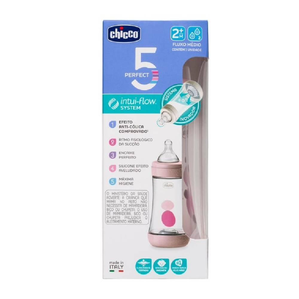 Mamadeira Chicco Perfect5 Rosa 240ml - 2
