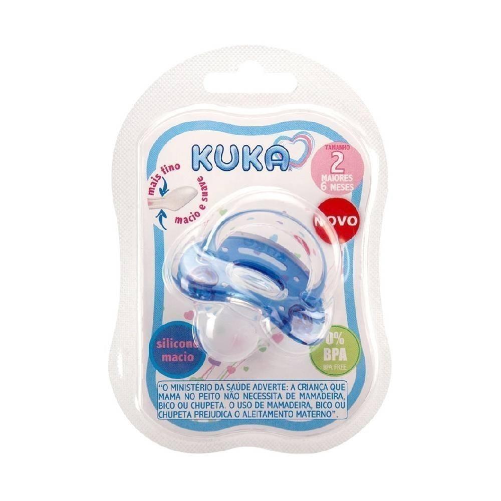Chupeta Kuka Elegance Plus Azul 6 Meses + Com 1 Unidade - 4