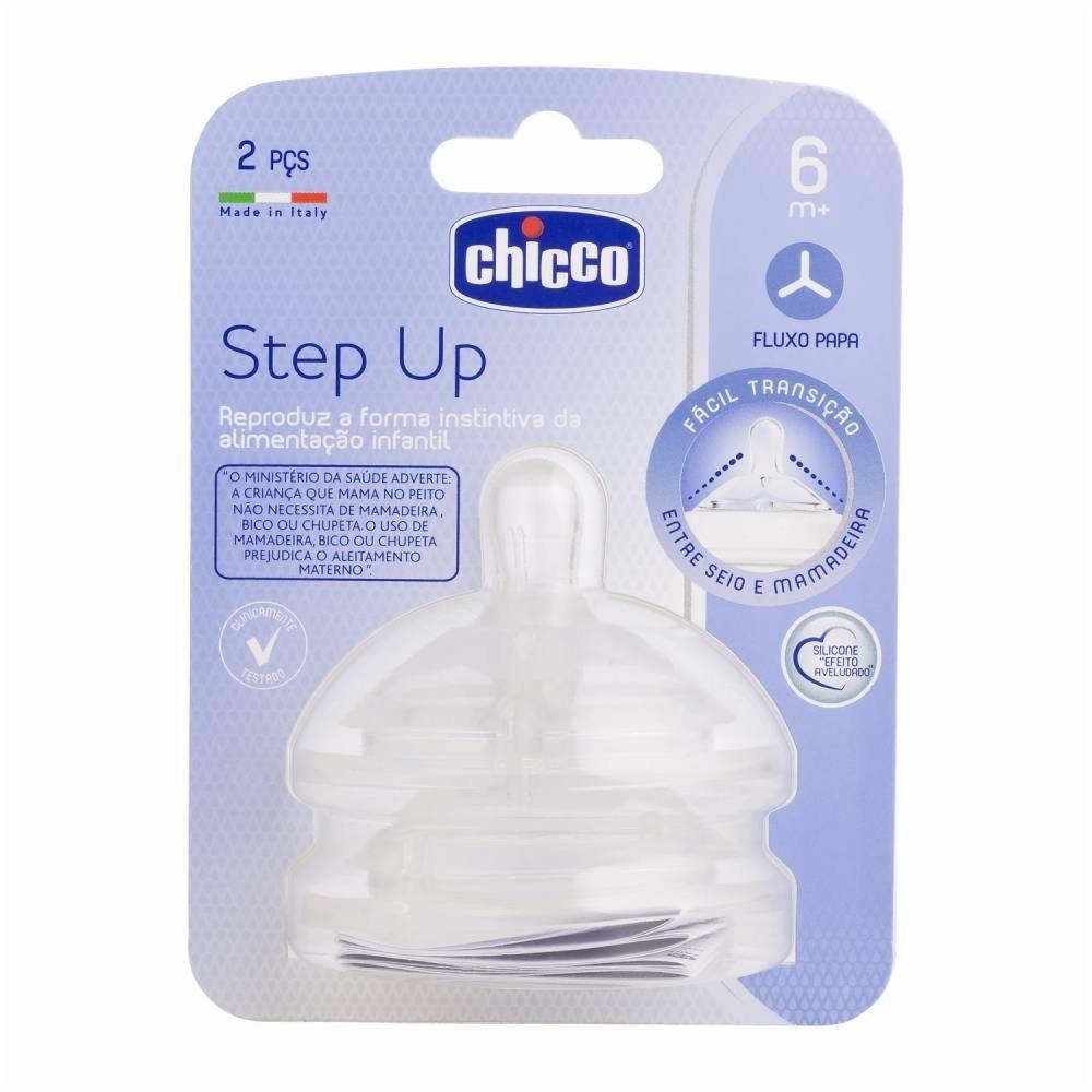 Bico Para Mamadeira Chicco Step Up Fluxo Papá Com 2 Unidades - 1