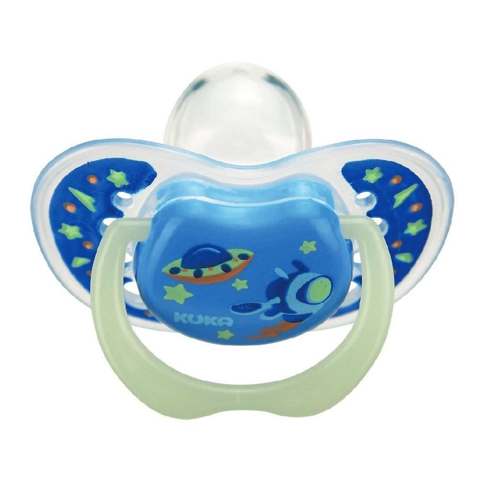 Chupeta Kuka Lumina Azul 6 Meses + Com 2 Unidades - 3