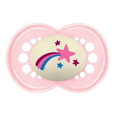 Chupeta Mam Nigth Rosa 6+ Meses Com 1 Unidade