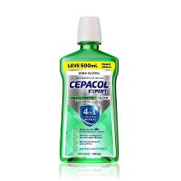 Enxaguante Bucal Cepacol Expert Menta Protect Com Flúor Sem Álcool Pague 350ml Leve 500ml - 1
