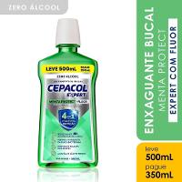 Enxaguante Bucal Cepacol Expert Menta Protect Com Flúor Sem Álcool Pague 350ml Leve 500ml - 2