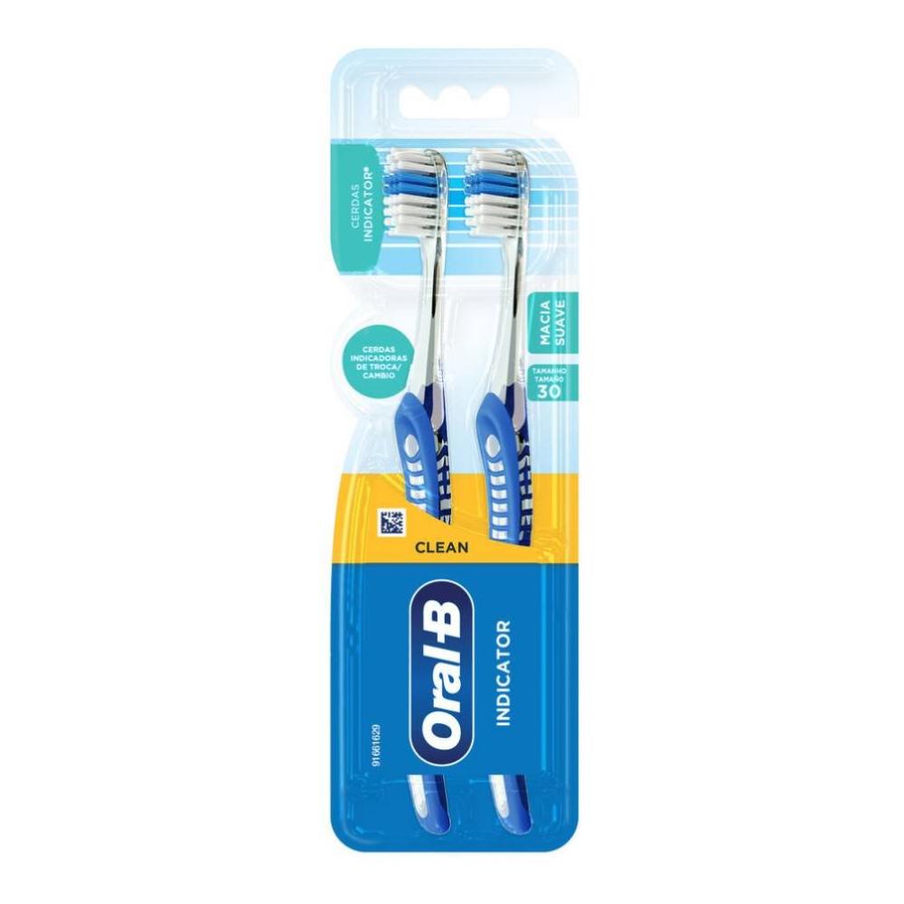 Escova De Dente Macia Oral-b Clean Indicator 2 Unidades - 2