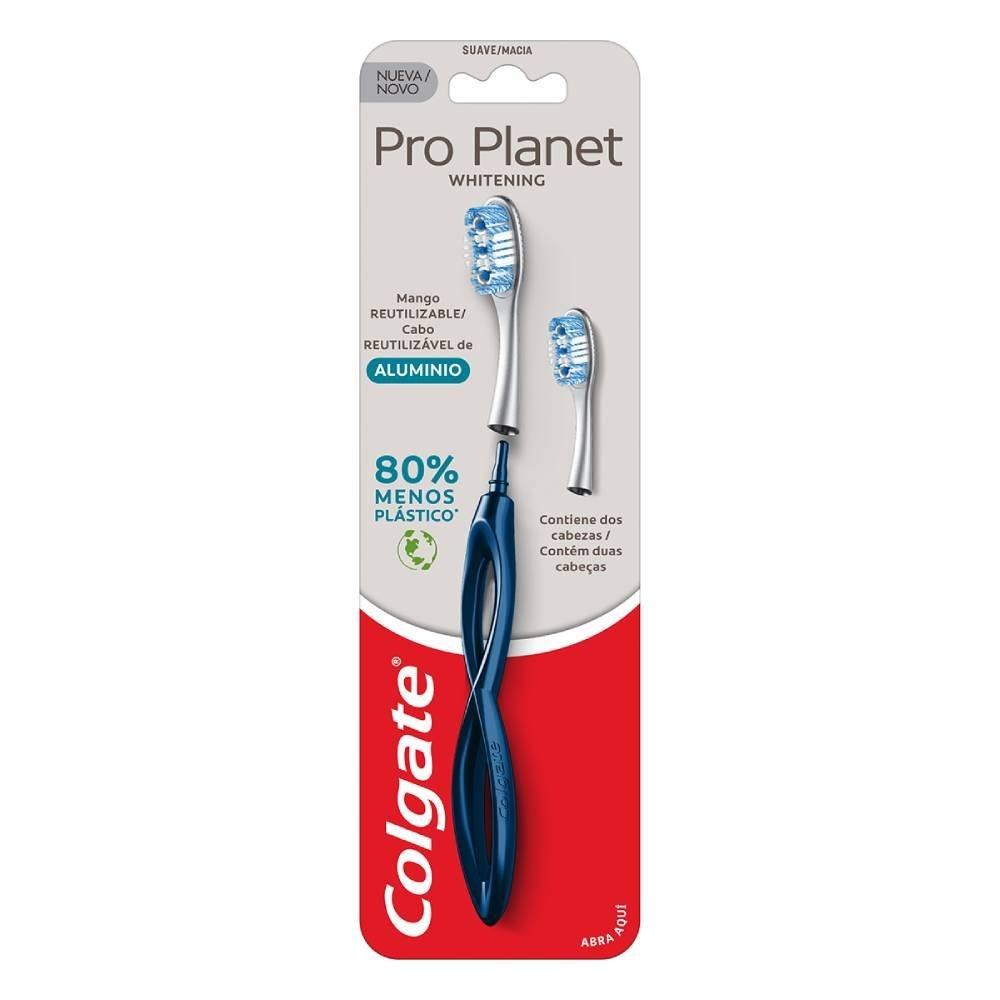 Escova Dental Macia Colgate Pro Planet Whitening + Refil - 1