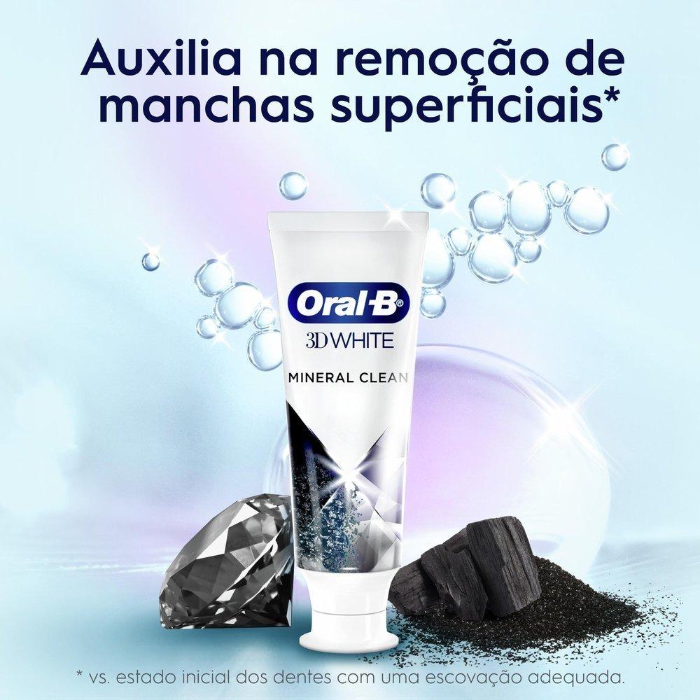 Creme Dental Oral-b Mineral Clean Com Carvão 140g - 4