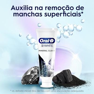 Creme Dental Oral-b Mineral Clean Com Carvão 140g