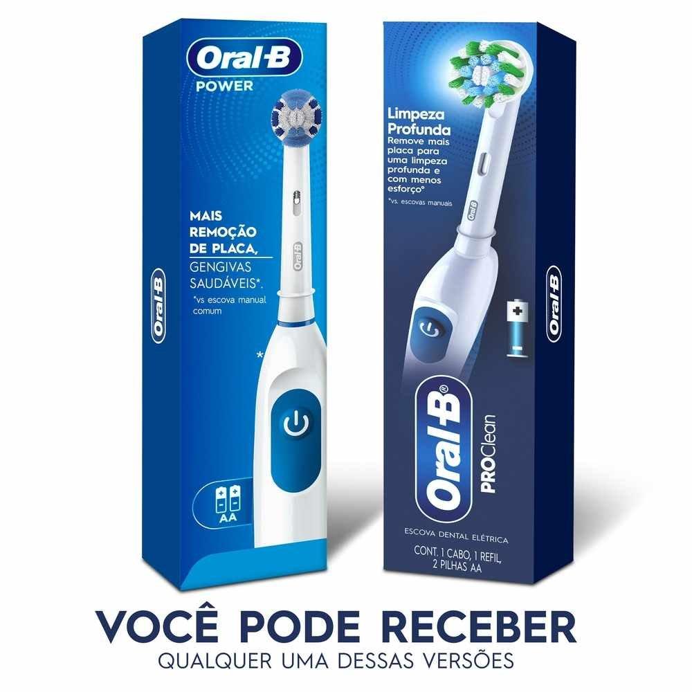 Escova Dental Elétrica A Pilhas Oral-b Power Pro Clean Branca - 2