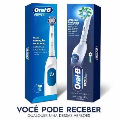 Escova Dental Elétrica A Pilhas Oral-b Power Pro Clean Branca