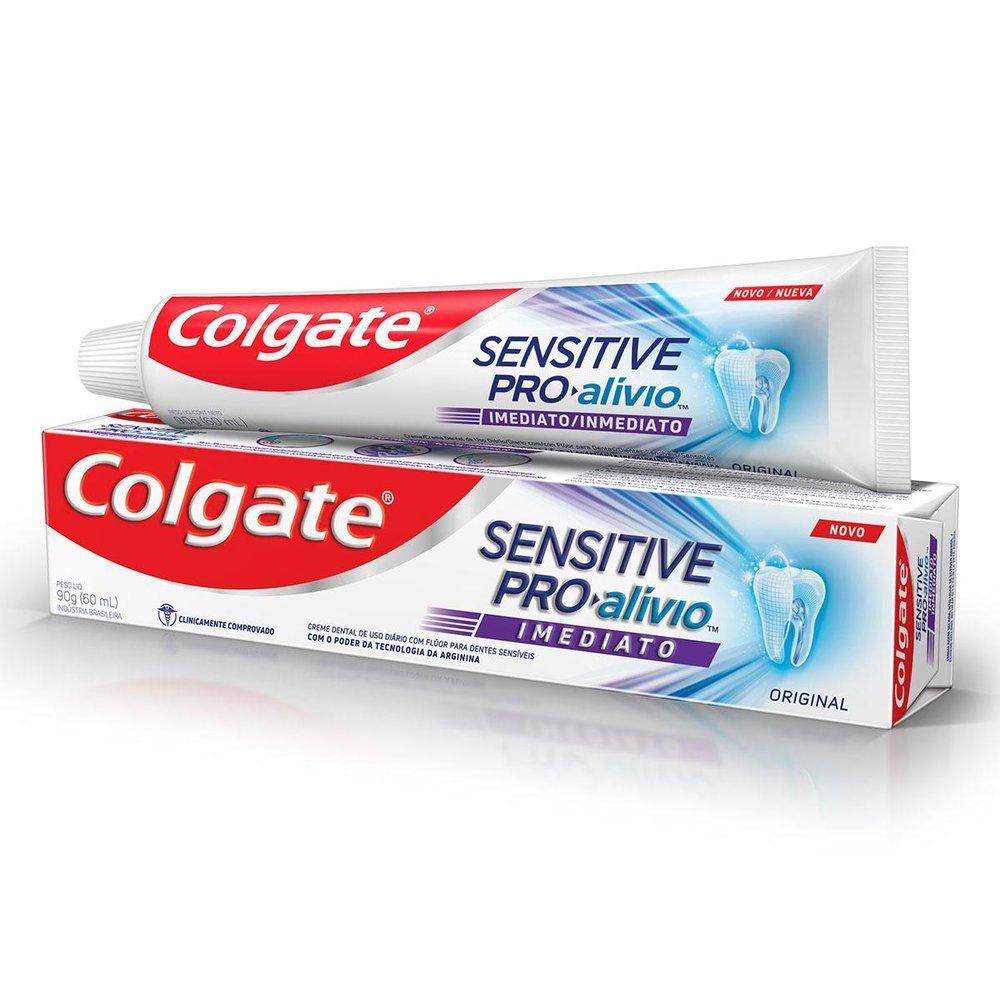 Creme Dental Para Dentes Sensíveis Colgate Sensitive Pro-alívio Imediato Original 90g - 3
