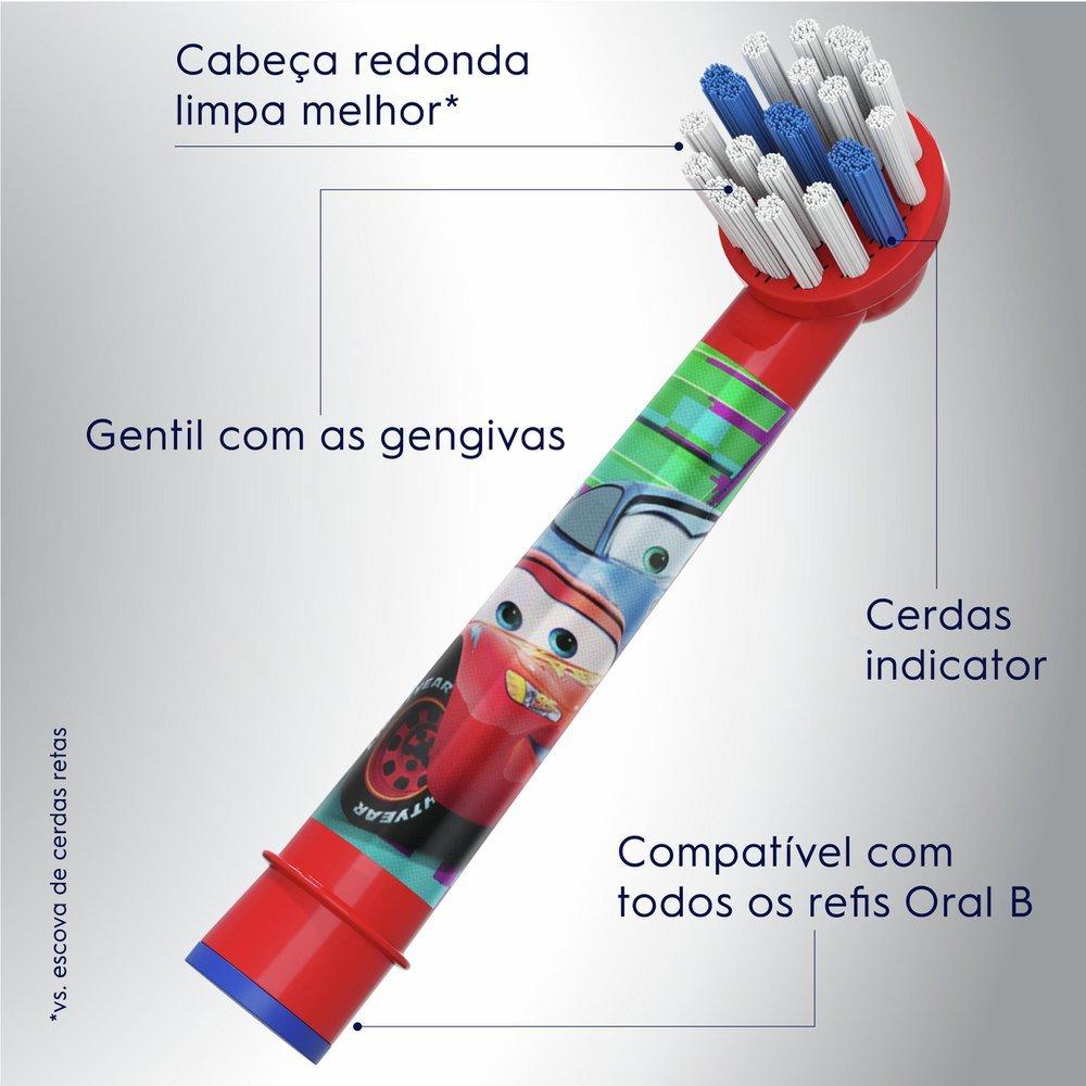 Refil Para Escova Elétrica Oral-b Disney Pixar Carros 2 Unidades - 3