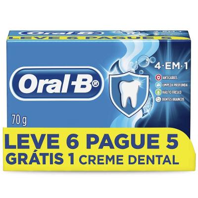 Pasta De Dente Oral-b 4 Em 1 70 G 6 Unidades