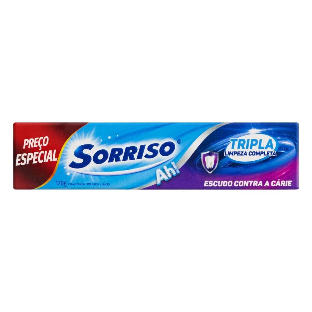 Creme Dental Sorriso Tripla Limpeza Completa 120g - 1