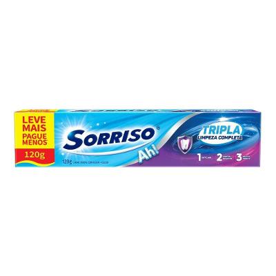 Creme Dental Sorriso Tripla Limpeza Completa 120g