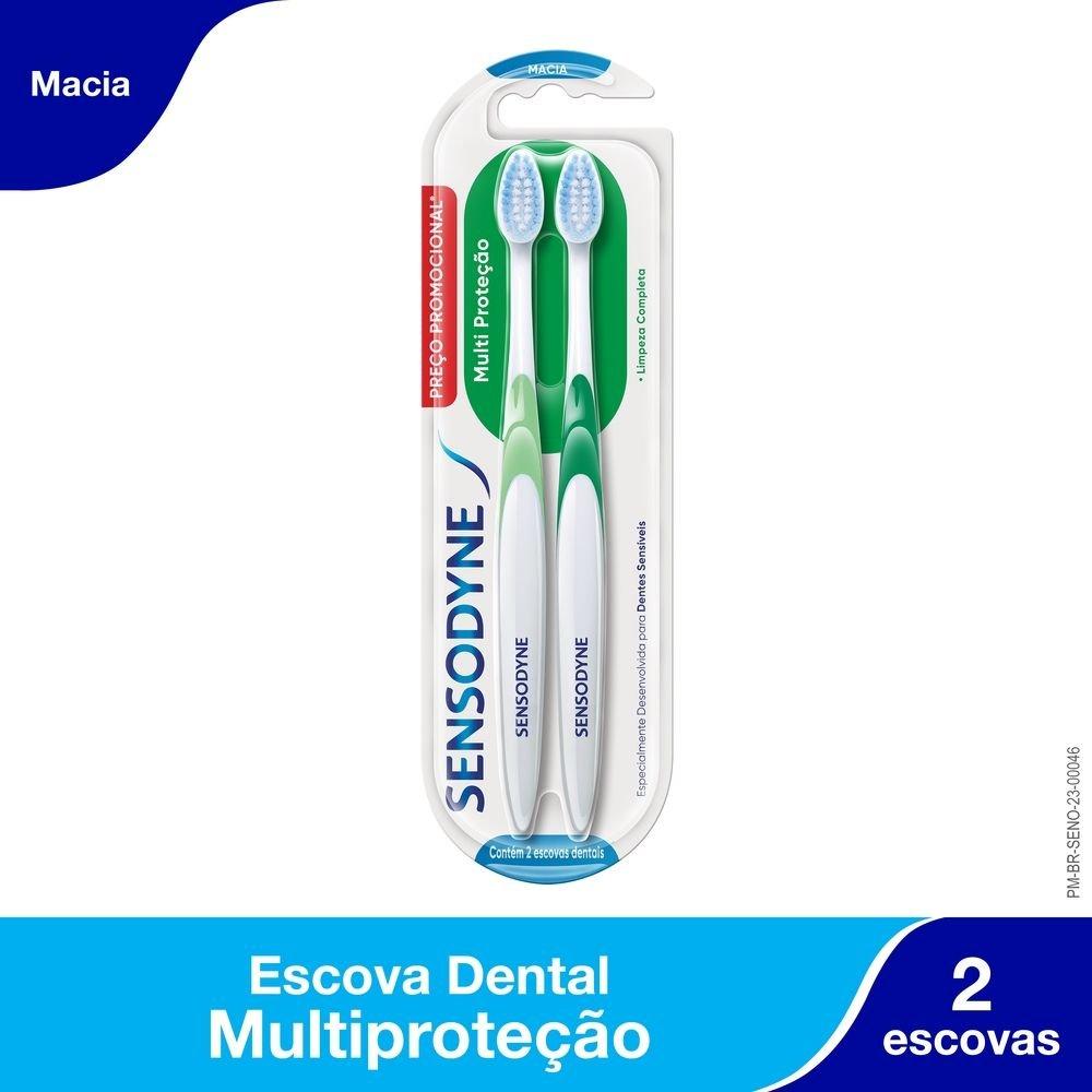 Kit Escova De Dente Sensodyne Multiproteção Para Dentes Sensíveis Com 2 Unidades - 1