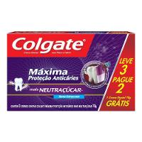 Kit Creme Dental Colgate Máxima Proteção Anticáries Neutraçúcar 70g Leve 3 Pague 2 - 1