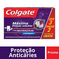 Kit Creme Dental Colgate Máxima Proteção Anticáries Neutraçúcar 70g Leve 3 Pague 2 - 6