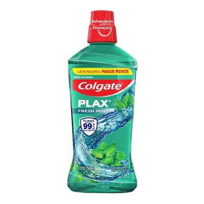 Enxaguante Bucal Colgate Plax Fresh Mint Zero Alcool 750ml